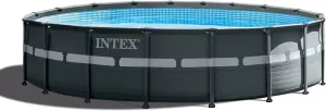 Above Ground Swimming Pool Set with Cartridge Sand Filter Pump, Puncture Resistant, Rust Resistant, Easy to Assemble