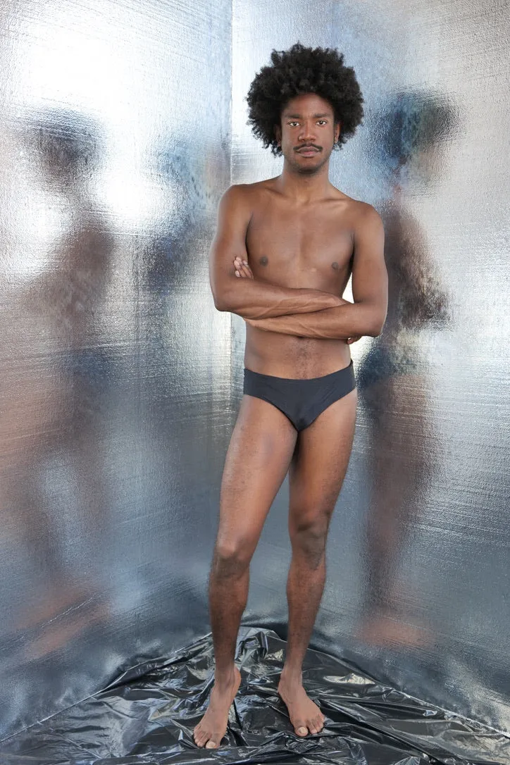 ANDREAS KRONTHALER X YASMINE ESLAMI ETIENNE SWIMMING TRUNKS BLACK