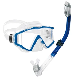 Cressi Panoramic Wide View Mask with Dry Snorkel Set (Pano 3 Cobalt) …