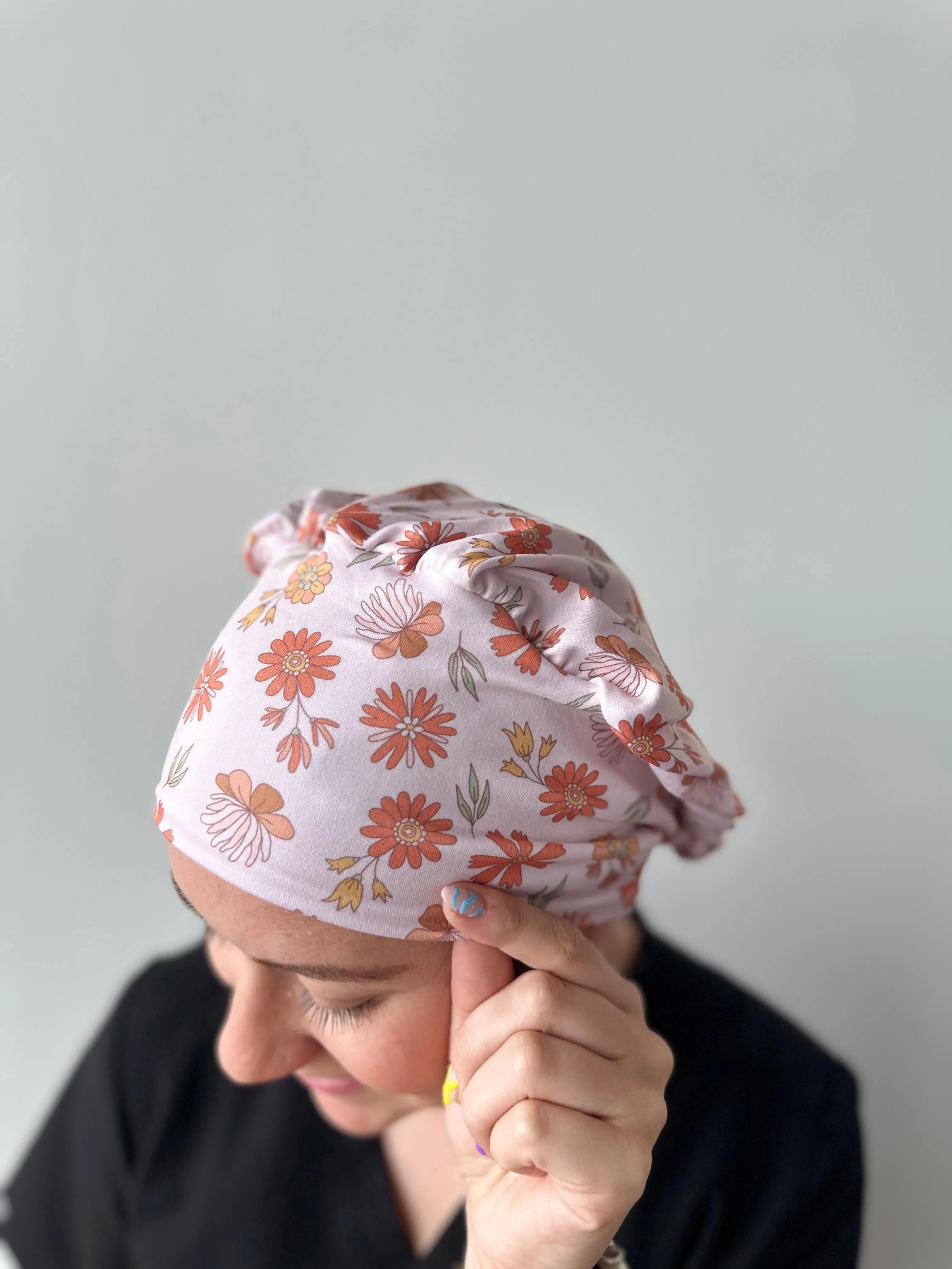 Scrub Hat - Autumn Floral