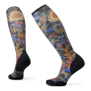 SMARTWOOL SOCK SKI TARGETED CUSHION ROYAL FLORAL OTC