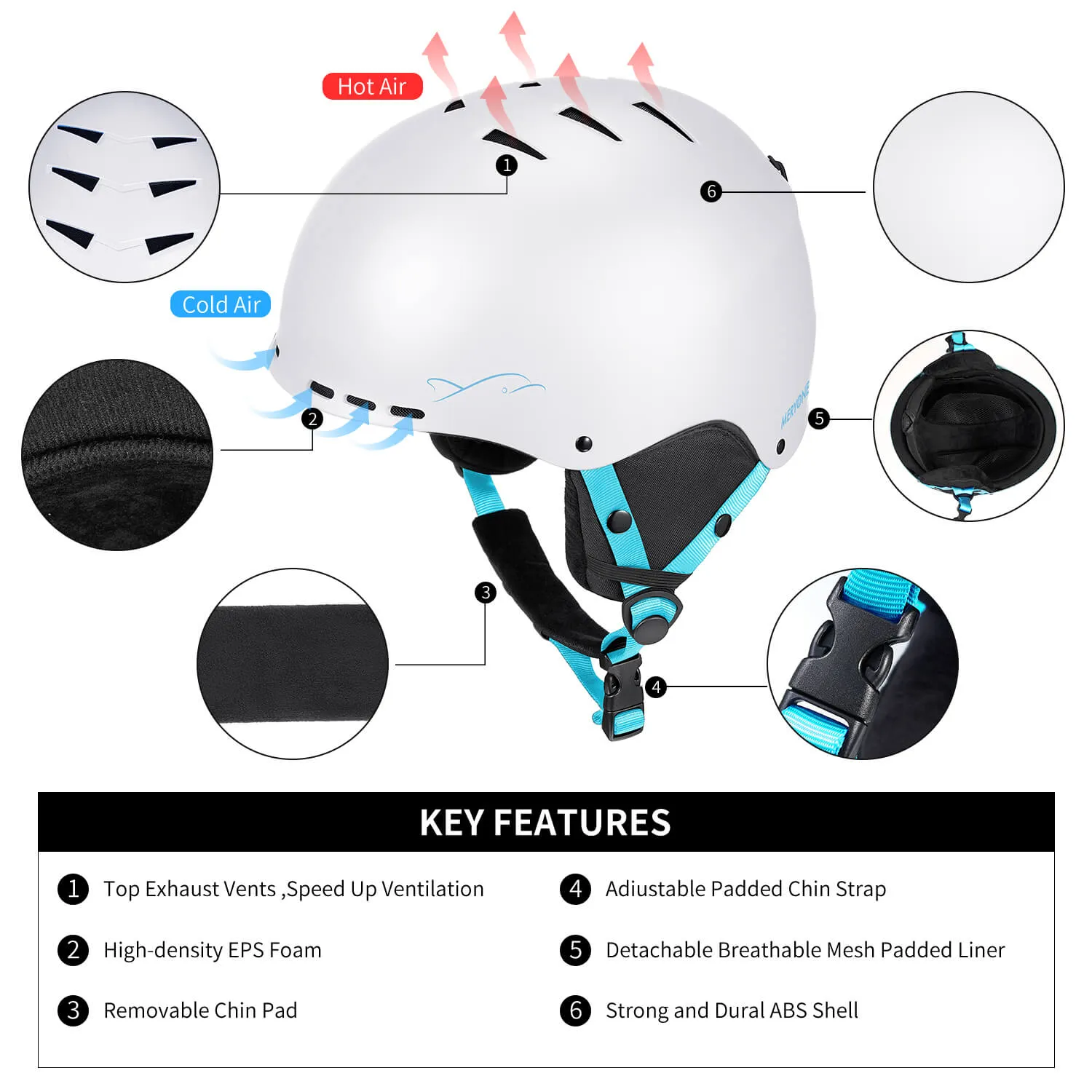 Snowboard Helmet Kids- S / Swan