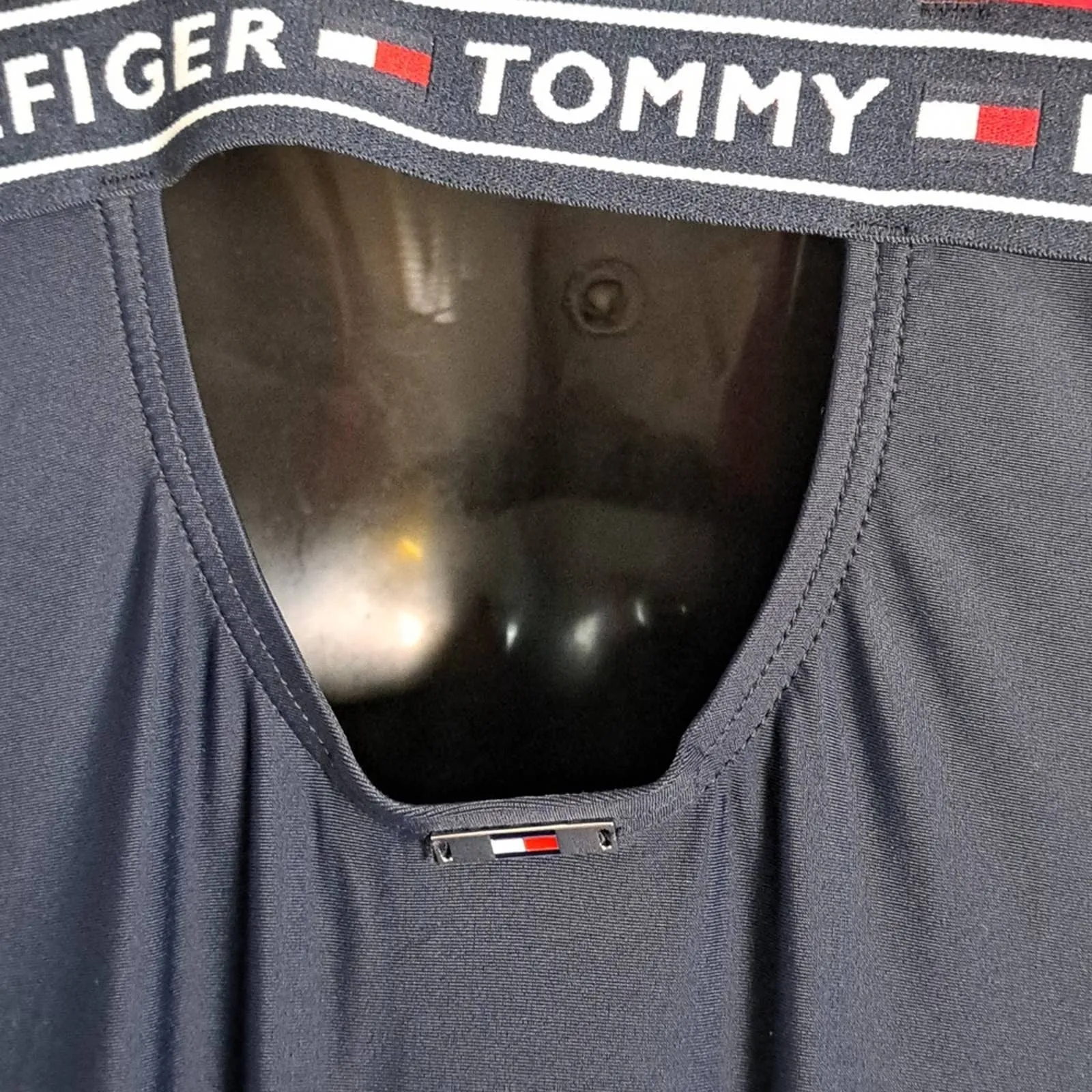 TOMMY HILFIGER Logo One-Piece Swimsuit Medium