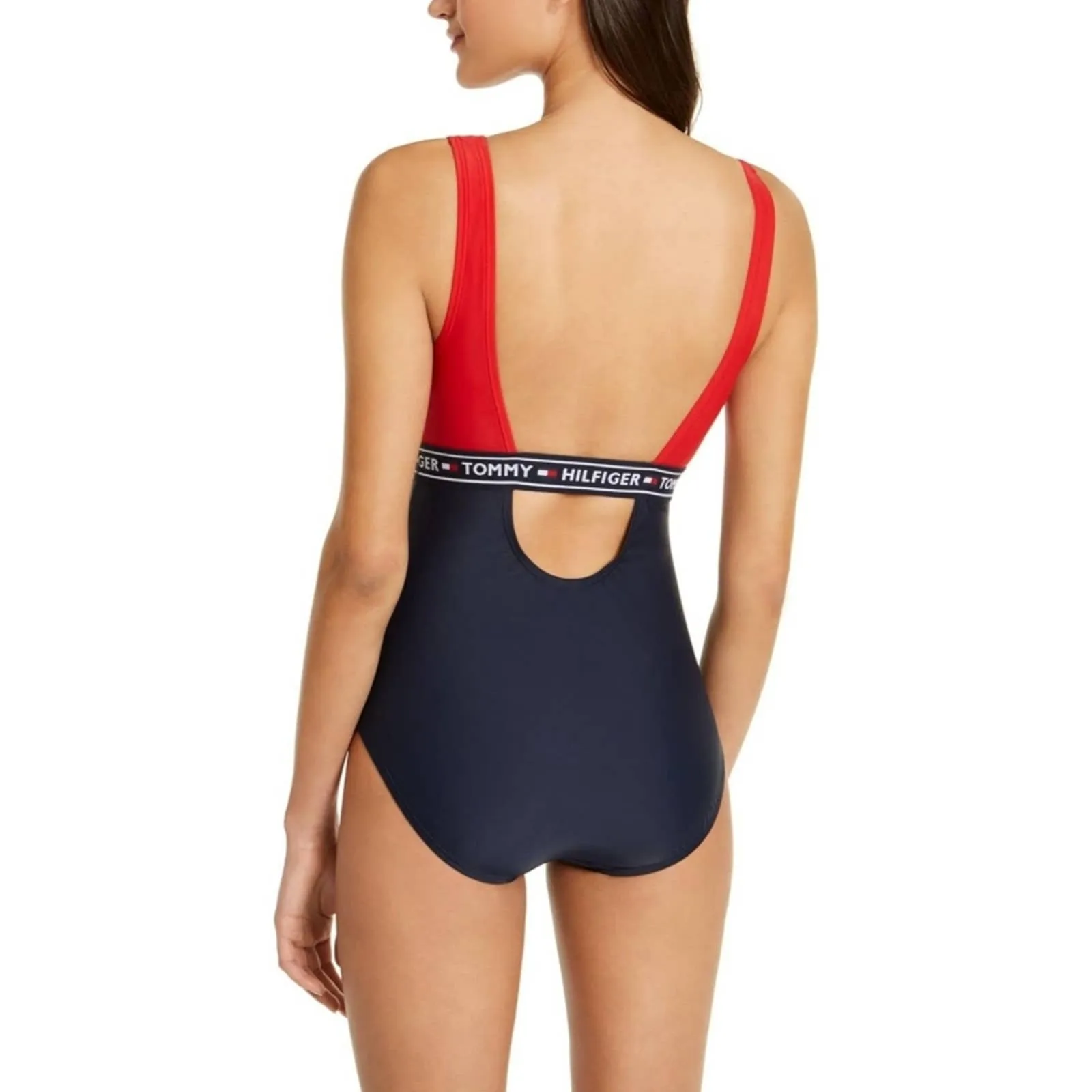 TOMMY HILFIGER Logo One-Piece Swimsuit Medium