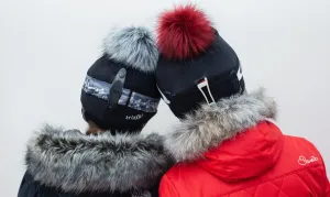 trixski Ski Helmet Cover & Faux Fur Pom Pom