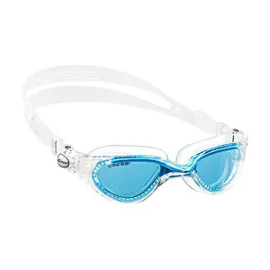 Used Cressi Flash Swimming Goggles, Clear/Blue, Azure Lens