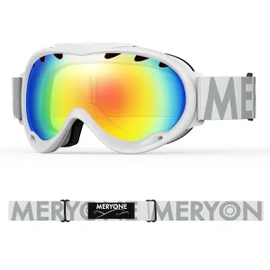 White plated Snow Goggles(Cylindrical)